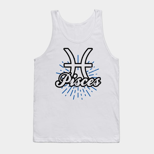 Pisces Zodiac Shirt | Perfect Sign Glow Gift Tank Top by Gawkclothing